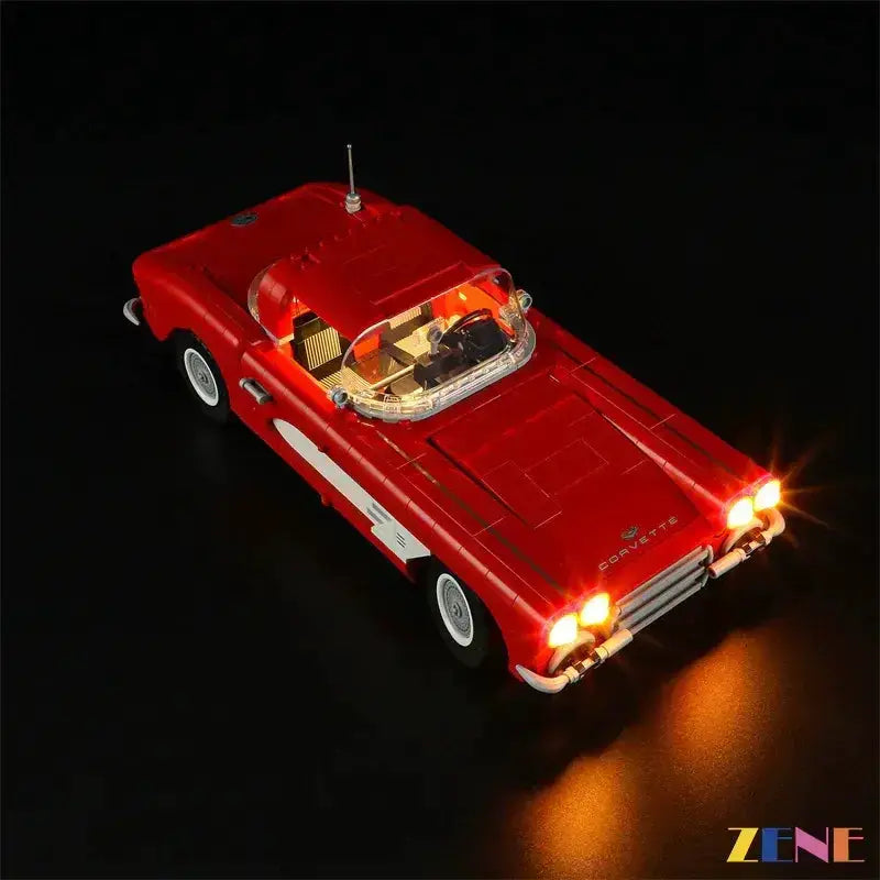 MOC Bright LED Light Kit For LEGO Chevrolet Corvette 1961 10321 - ToylandEU