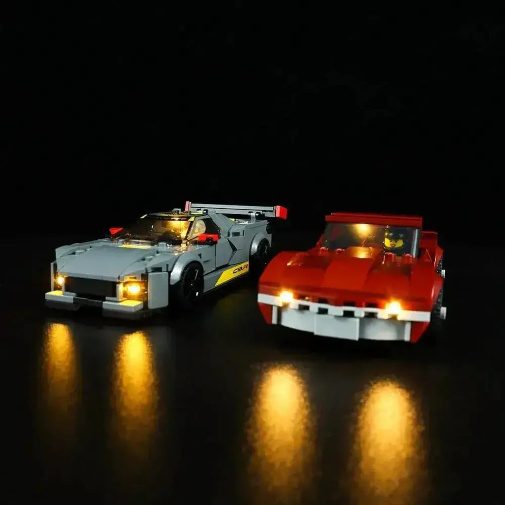 MOC Lego Chevrolet Corvette Light Kit For C8R And 1968 Corvette - ToylandEU