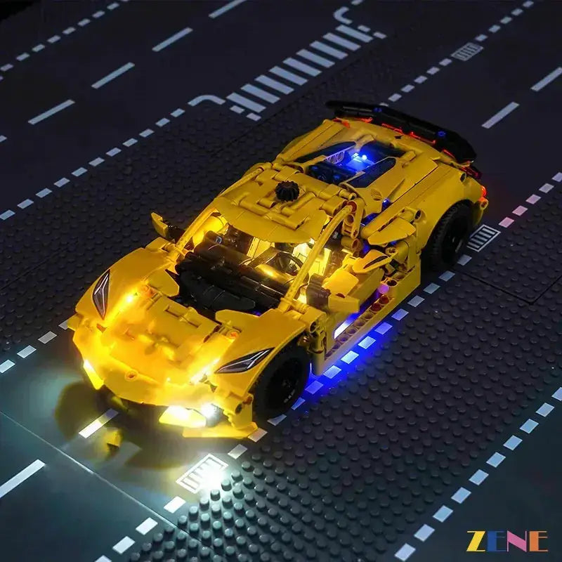 MOC LEGO Lighting Kit For Corvette Stingray 42205 With Brilliant LEDs - ToylandEU