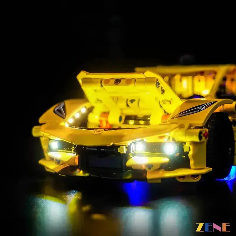 MOC LEGO Lighting Kit For Corvette Stingray 42205 With Brilliant LEDs - ToylandEU