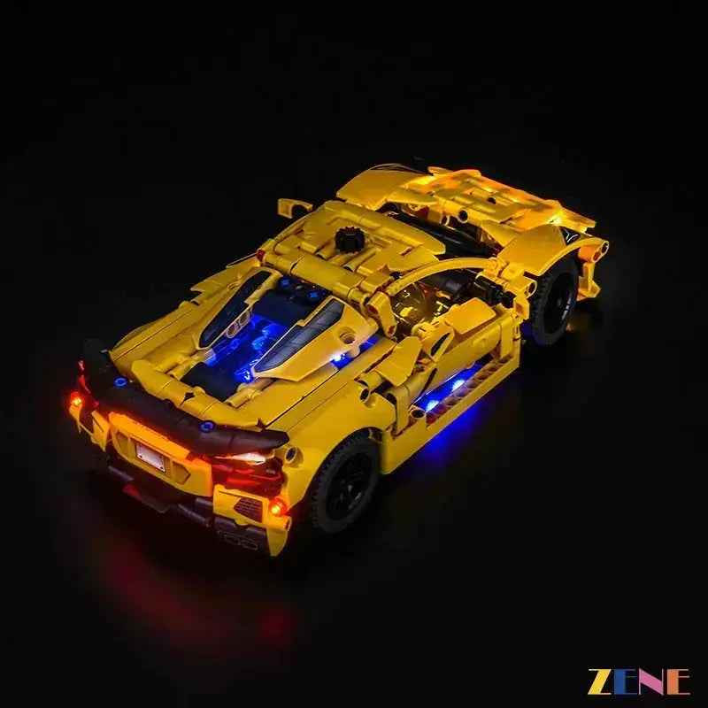 MOC LEGO Lighting Kit For Corvette Stingray 42205 With Brilliant LEDs - ToylandEU
