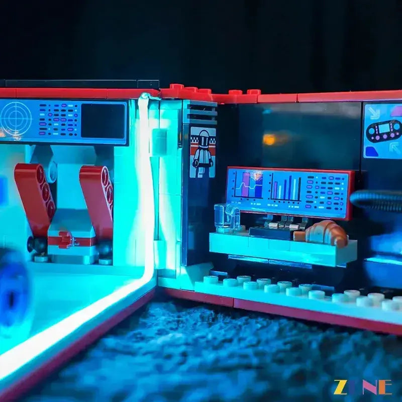 MOC Enhanced LED Lighting Kit For LEGO City F1 Garage 60444 - ToylandEU