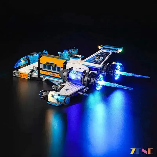 MOC Lego Light Kit For DreamZzz Spacebus Ice Blue Vivid LEDs - ToylandEU