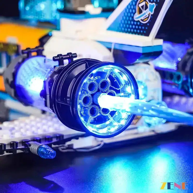 MOC Lego Light Kit For DreamZzz Spacebus Ice Blue Vivid LEDs - ToylandEU