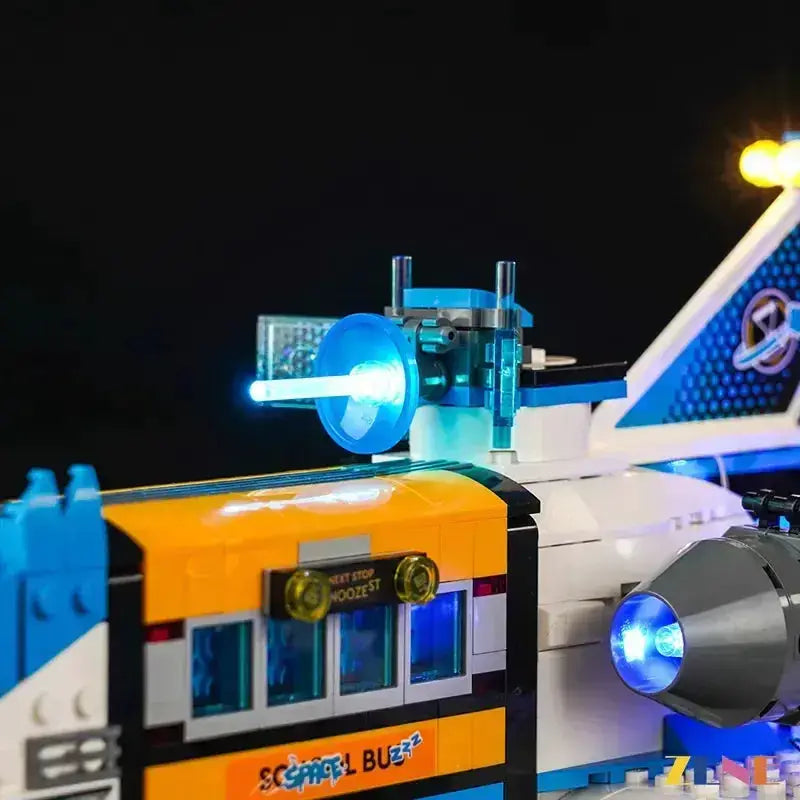 MOC Lego Light Kit For DreamZzz Spacebus Ice Blue Vivid LEDs - ToylandEU
