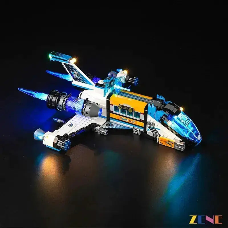 MOC Lego Light Kit For DreamZzz Spacebus Ice Blue Vivid LEDs - ToylandEU