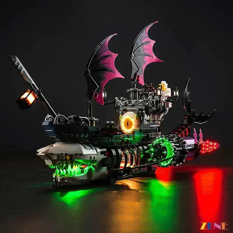 MOC LEGO DreamZzz Nightmare Shark Ship Light Kit For Easy Illumination - ToylandEU