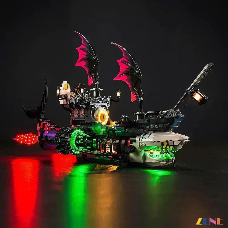 MOC LEGO DreamZzz Nightmare Shark Ship Light Kit For Easy Illumination - ToylandEU