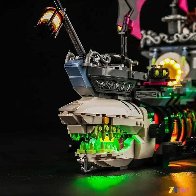 MOC LEGO DreamZzz Nightmare Shark Ship Light Kit For Easy Illumination - ToylandEU