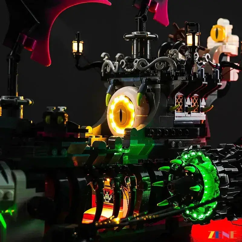 MOC LEGO DreamZzz Nightmare Shark Ship Light Kit For Easy Illumination - ToylandEU