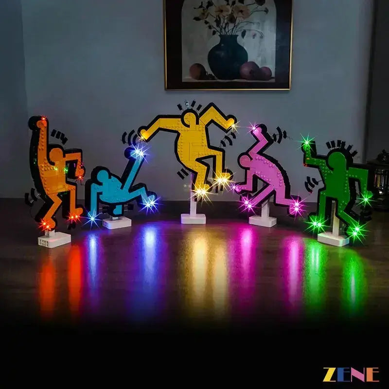 Light Kit for LEGO Dancing Figures #31216 Art Keith Haring - ToylandEU