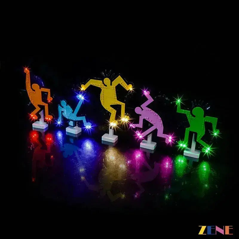 Light Kit for LEGO Dancing Figures #31216 Art Keith Haring - ToylandEU