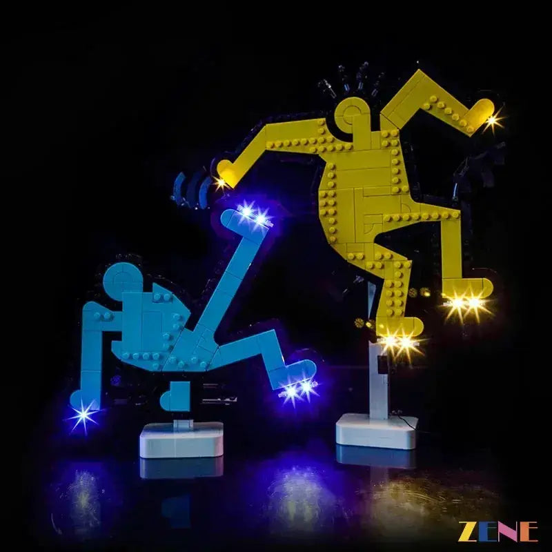 Light Kit for LEGO Dancing Figures #31216 Art Keith Haring - ToylandEU