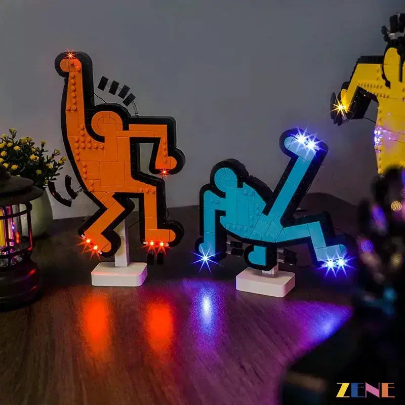 Light Kit for LEGO Dancing Figures #31216 Art Keith Haring - ToylandEU