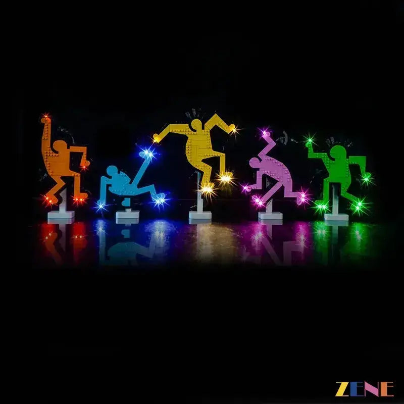 Light Kit for LEGO Dancing Figures #31216 Art Keith Haring - ToylandEU