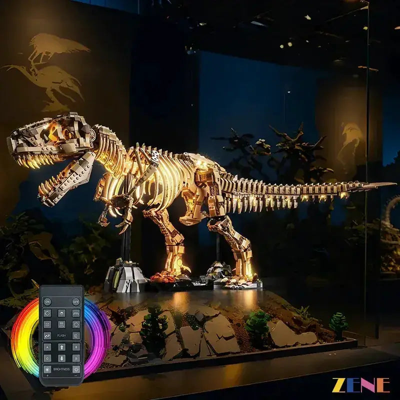 MOC LEGO T Rex Light Kit For Dinosaur Fossils 76968 Glow - ToylandEU