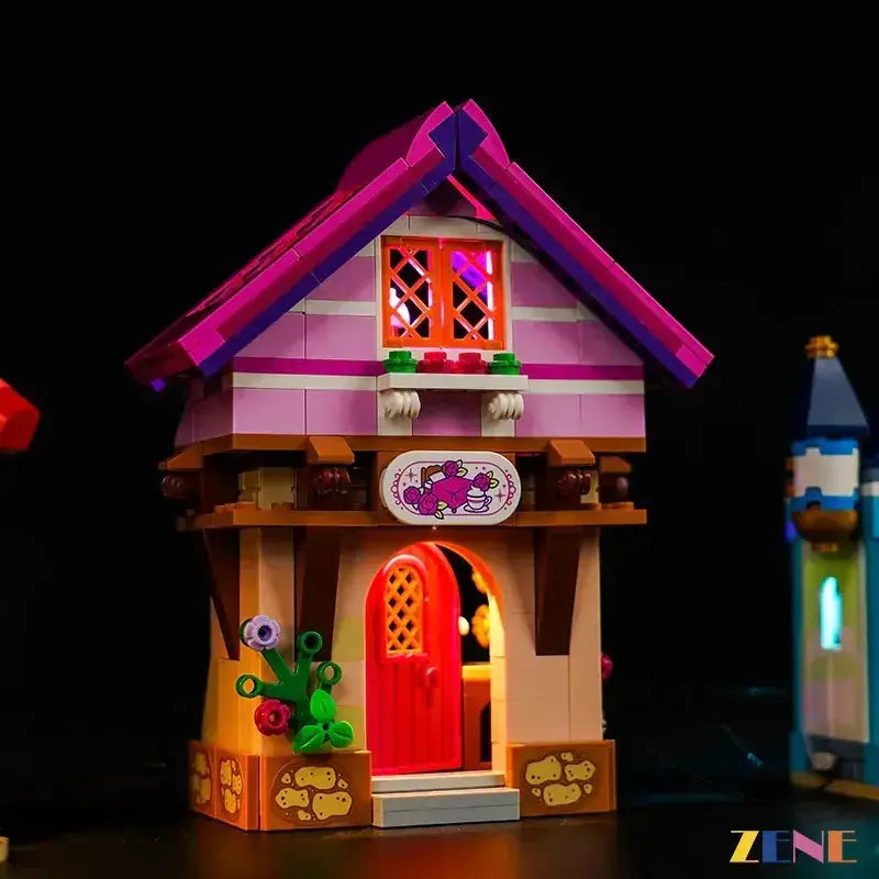 MOC Lego Disney Princess Light Kit Illuminates Market Adventure Display - ToylandEU