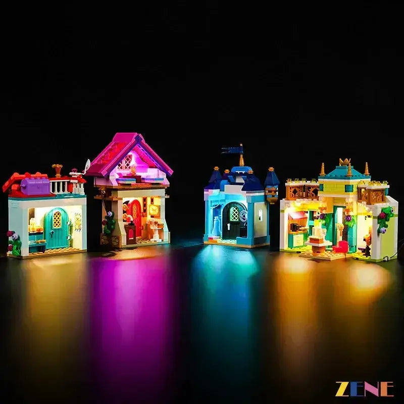 MOC Lego Disney Princess Light Kit Illuminates Market Adventure Display - ToylandEU