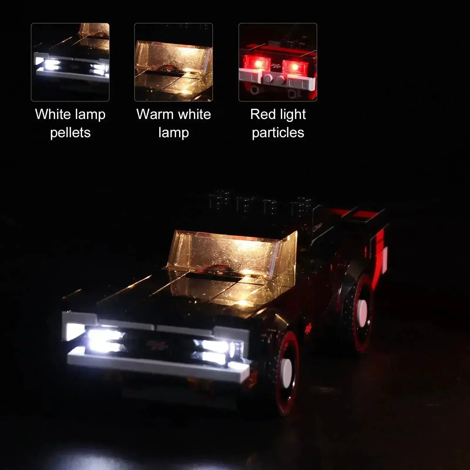 MOC LEGO Light Kit For Dodge Challenger 75893 Easy Install - ToylandEU