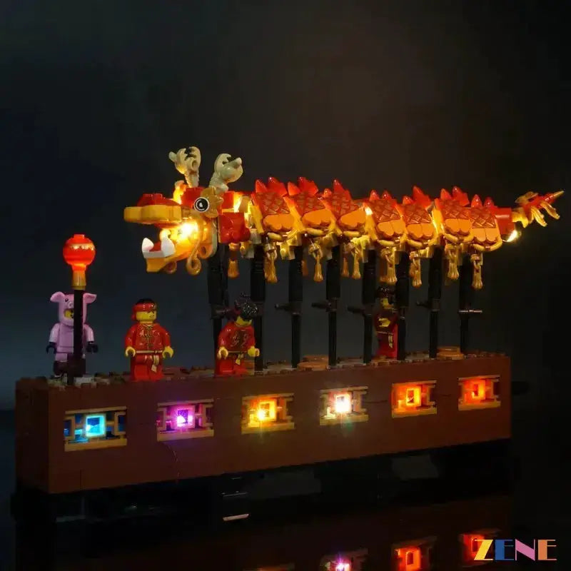 MOC Lego Dragon Dance Light Kit With Durable Secure Wiring - ToylandEU