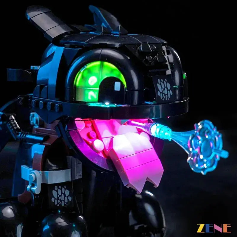 MOC LED Light Kit For LEGO Toothless Dragon Illuminates Night Display - ToylandEU