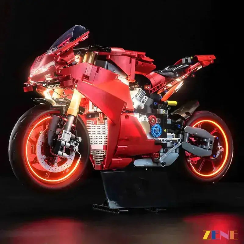 MOC Light Kit for LEGO Ducati Panigale Motorcycle V4S #42202 - ToylandEU