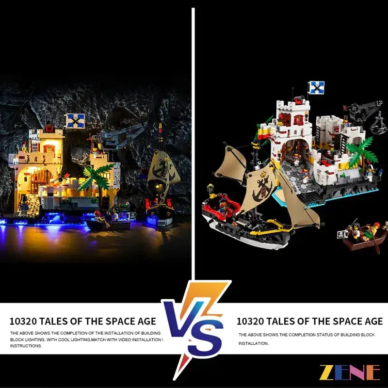 MOC LEGO Eldorado Fortress Lighting Kit for 10320 With Bright Illumination - ToylandEU