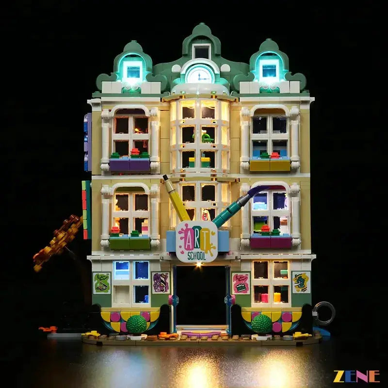 MOC LEGO Emma's Art School Light Kit Easy Install No Disassembly - ToylandEU