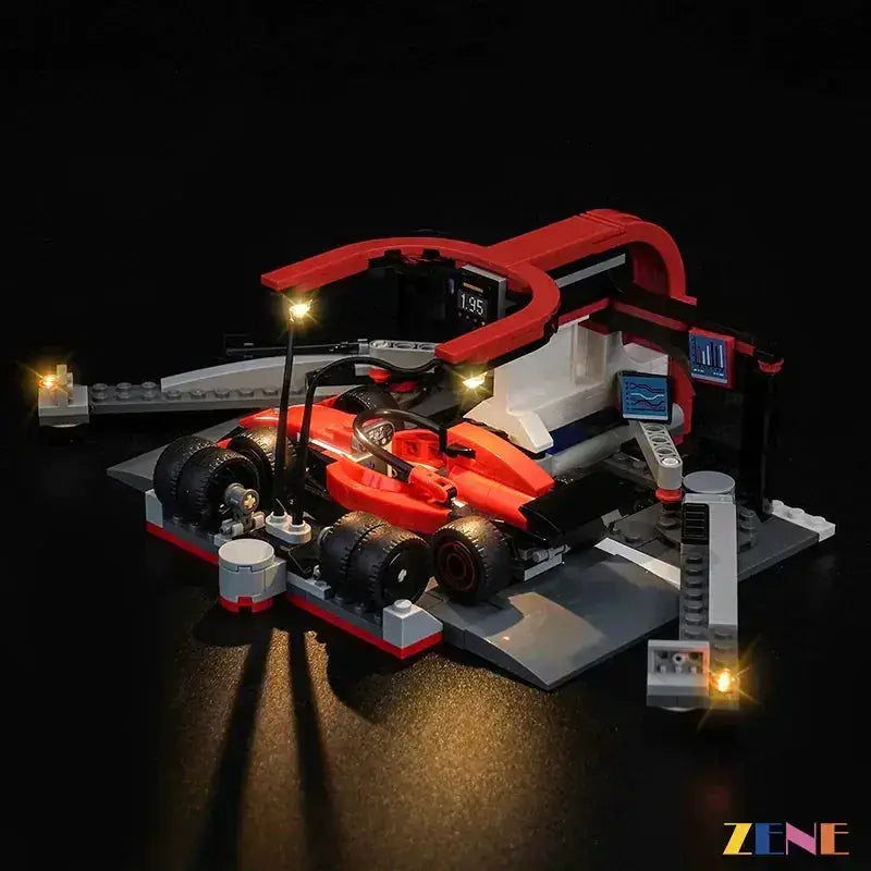 MOC LED Light Kit For LEGO F1 Pit Stop 60443 EditionPlus - ToylandEU