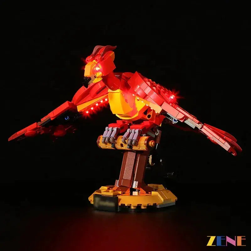 MOC LEGO Fawkes Phoenix Light Kit For Dumbledore Set With LED - ToylandEU