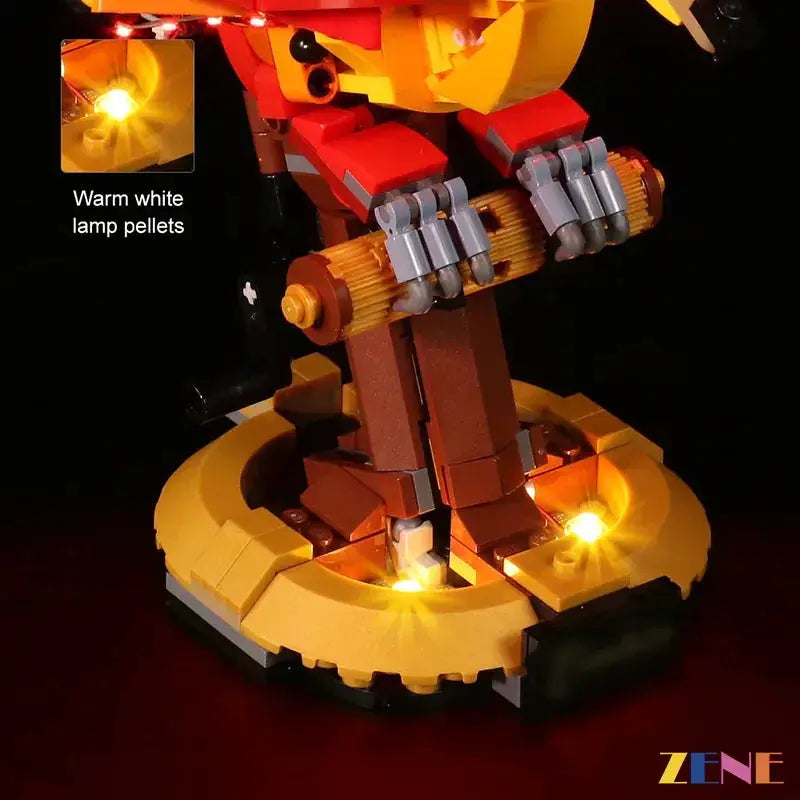 MOC LEGO Fawkes Phoenix Light Kit For Dumbledore Set With LED - ToylandEU