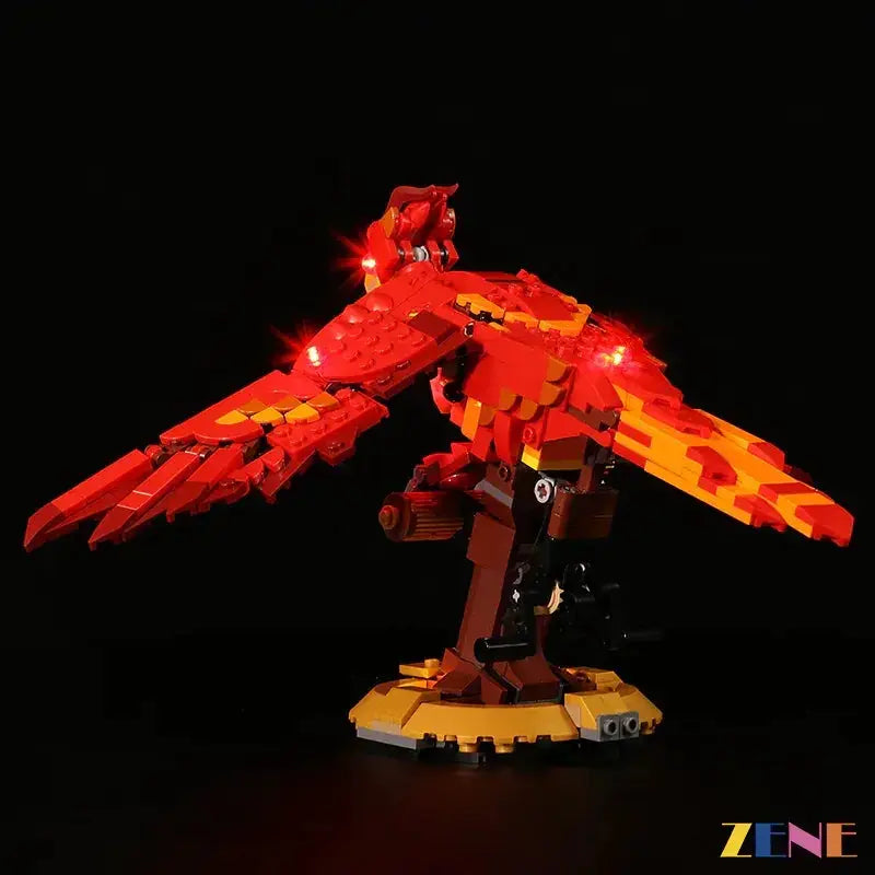 MOC LEGO Fawkes Phoenix Light Kit For Dumbledore Set With LED - ToylandEU