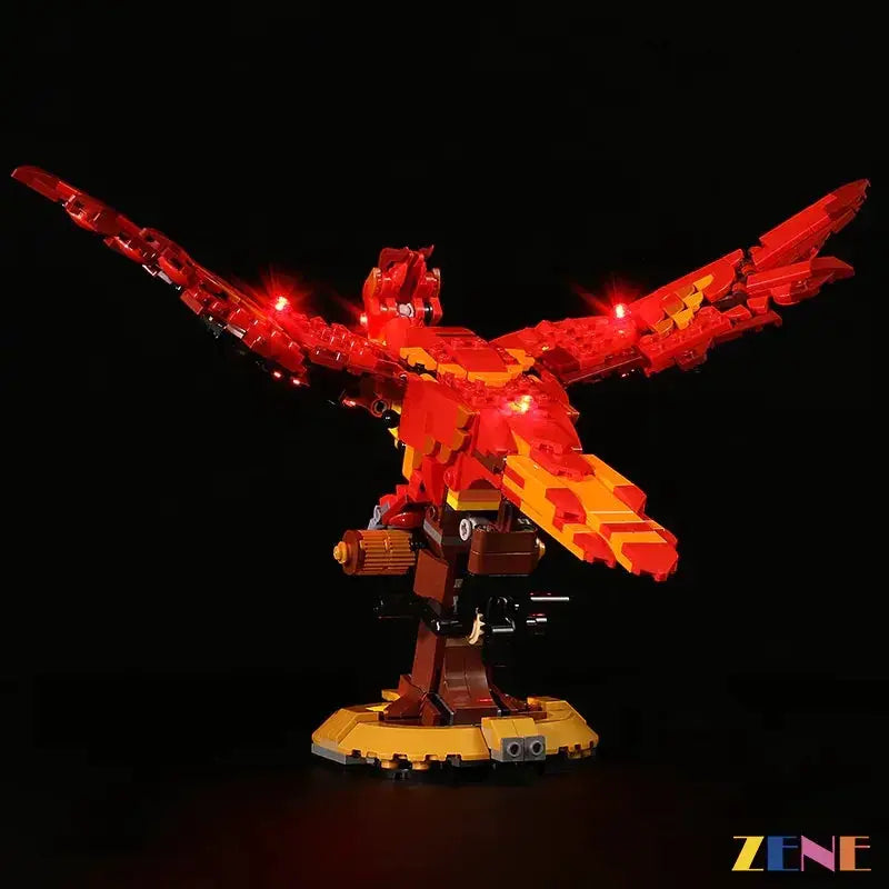 MOC LEGO Fawkes Phoenix Light Kit For Dumbledore Set With LED - ToylandEU