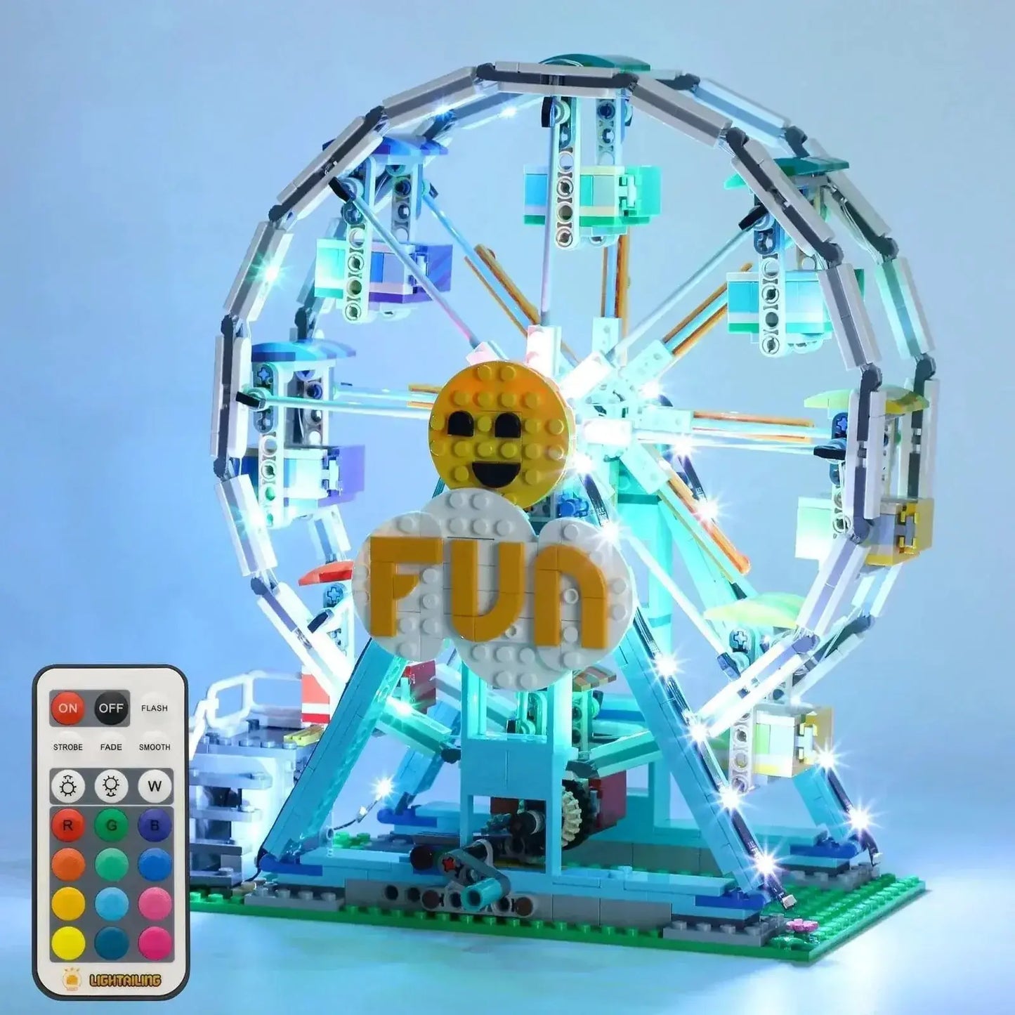 MOC LEGO Ferris Wheel Light Kit With RC And RGB Colors - ToylandEU