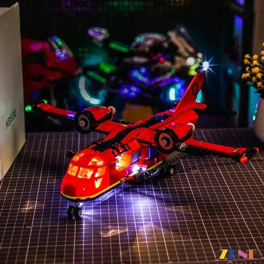 MOC Bright LED Light Kit For LEGO Fire Rescue Plane 60413 - ToylandEU