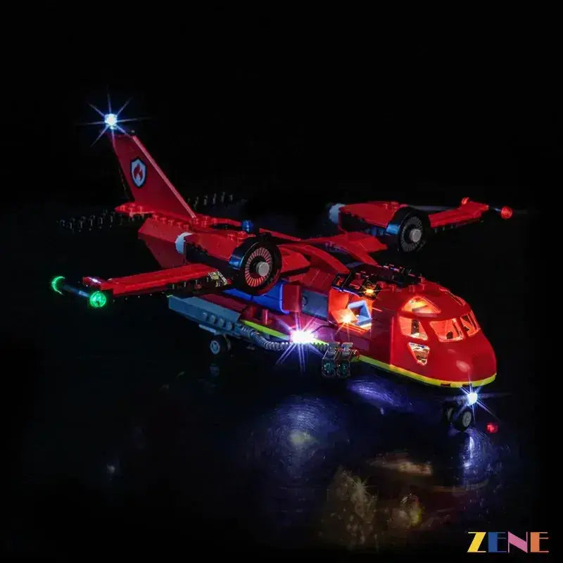 MOC Bright LED Light Kit For LEGO Fire Rescue Plane 60413 - ToylandEU