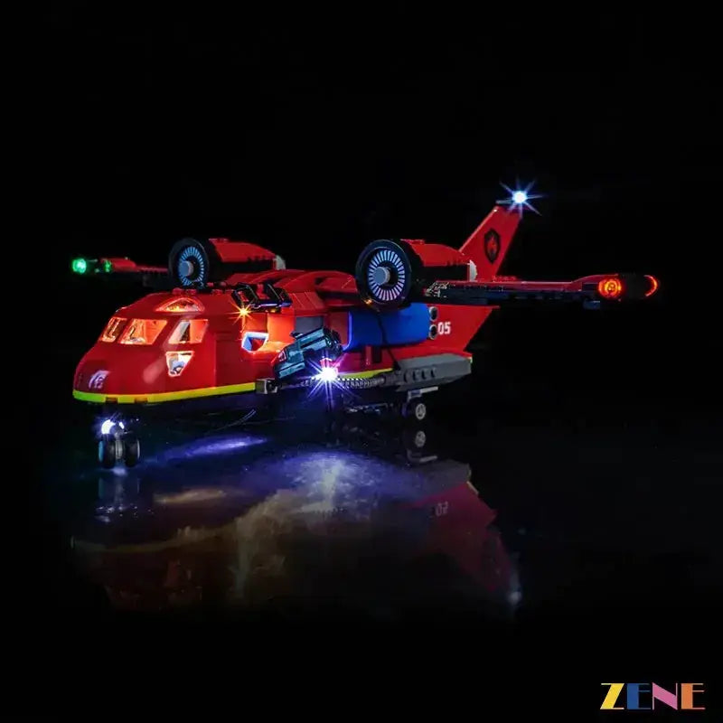 MOC Bright LED Light Kit For LEGO Fire Rescue Plane 60413 - ToylandEU