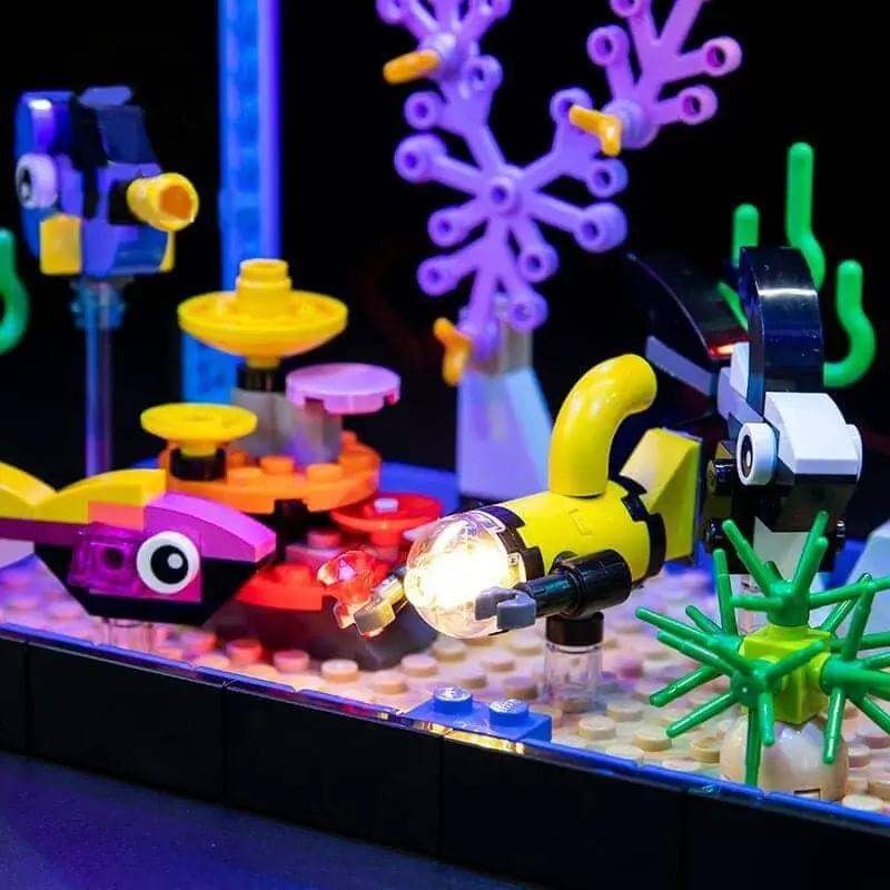 MOC LEGO Fish Tank LED Light Kit For Seamless Set Illumination - ToylandEU