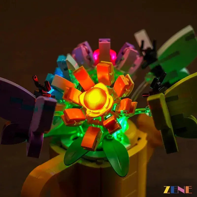 MOC LEGO Light Kit for Flowers in Watering Can Illuminates Display - ToylandEU