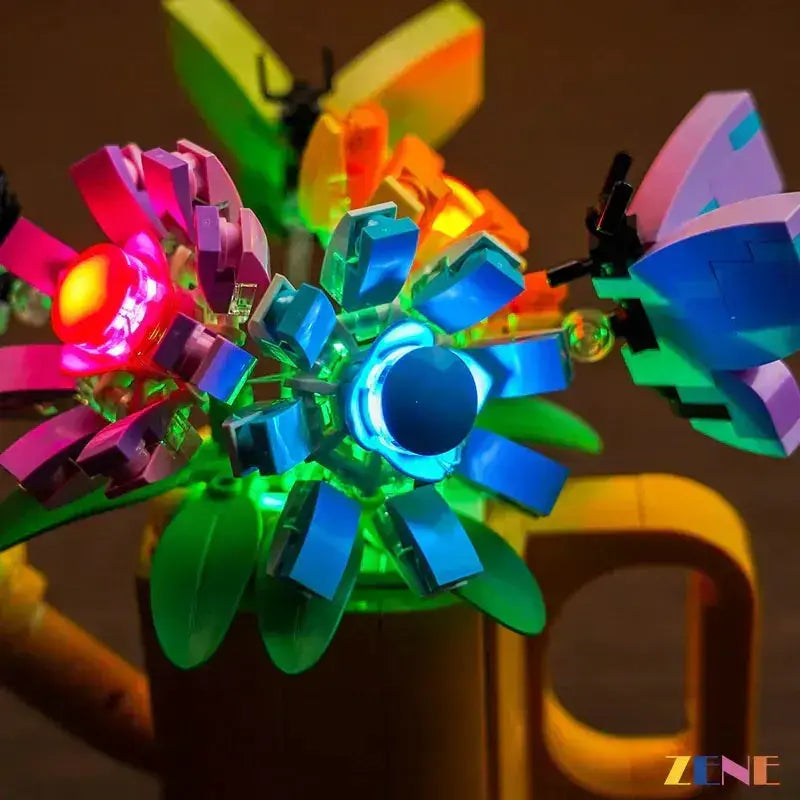 MOC LEGO Light Kit for Flowers in Watering Can Illuminates Display - ToylandEU