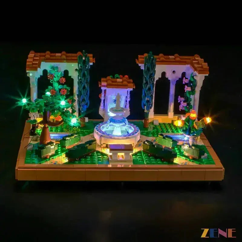 MOC LEGO Fountain Garden Light Kit With Easy Install Steps - ToylandEU