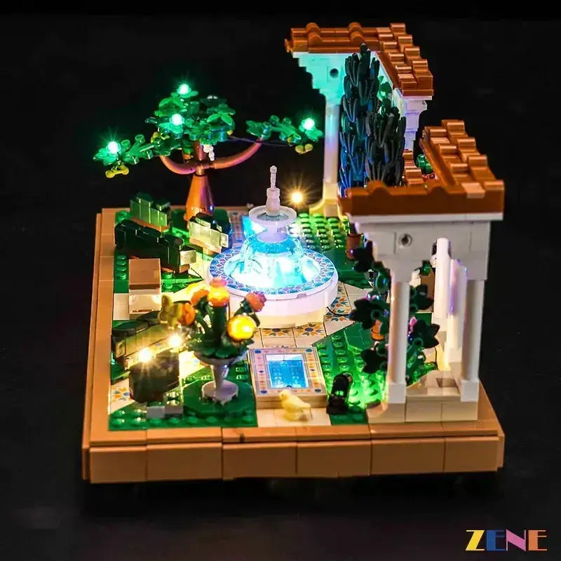 MOC LEGO Fountain Garden Light Kit With Easy Install Steps - ToylandEU