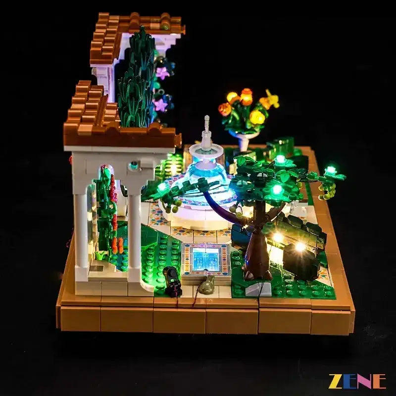 MOC LEGO Fountain Garden Light Kit With Easy Install Steps - ToylandEU