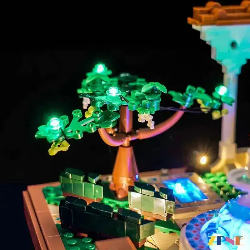 MOC LEGO Fountain Garden Light Kit With Easy Install Steps - ToylandEU