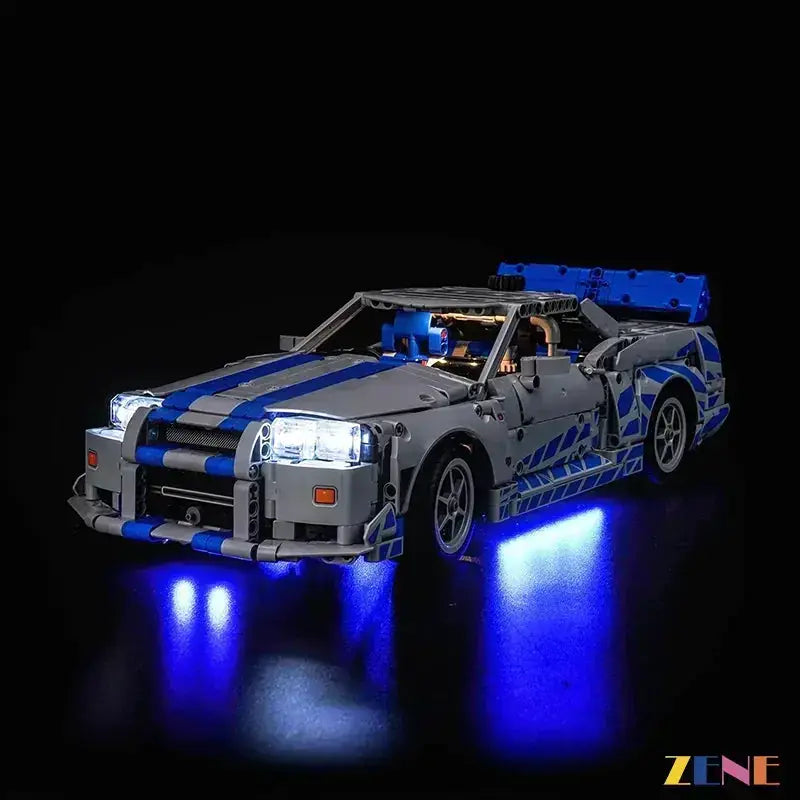Light Kit for LEGO Furious Nissan Skyline GT-R (R34) Car #42210 - ToylandEU