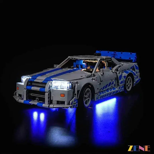 Light Kit for LEGO Furious Nissan Skyline GT-R (R34) Car #42210 - ToylandEU