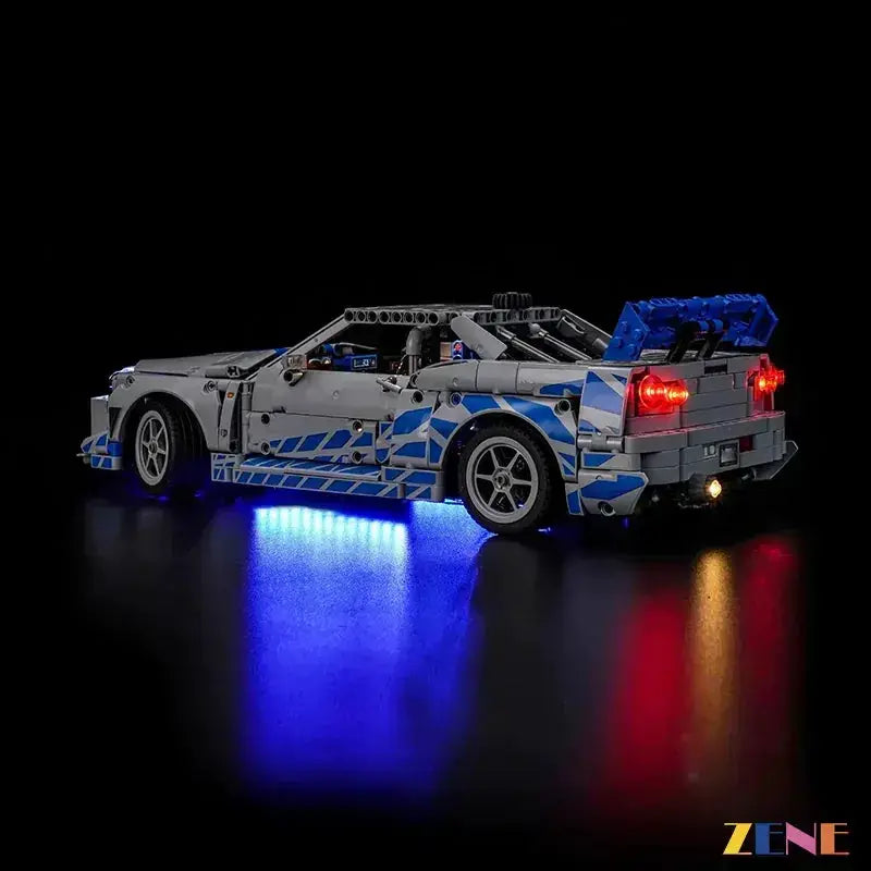 Light Kit for LEGO Furious Nissan Skyline GT-R (R34) Car #42210 - ToylandEU