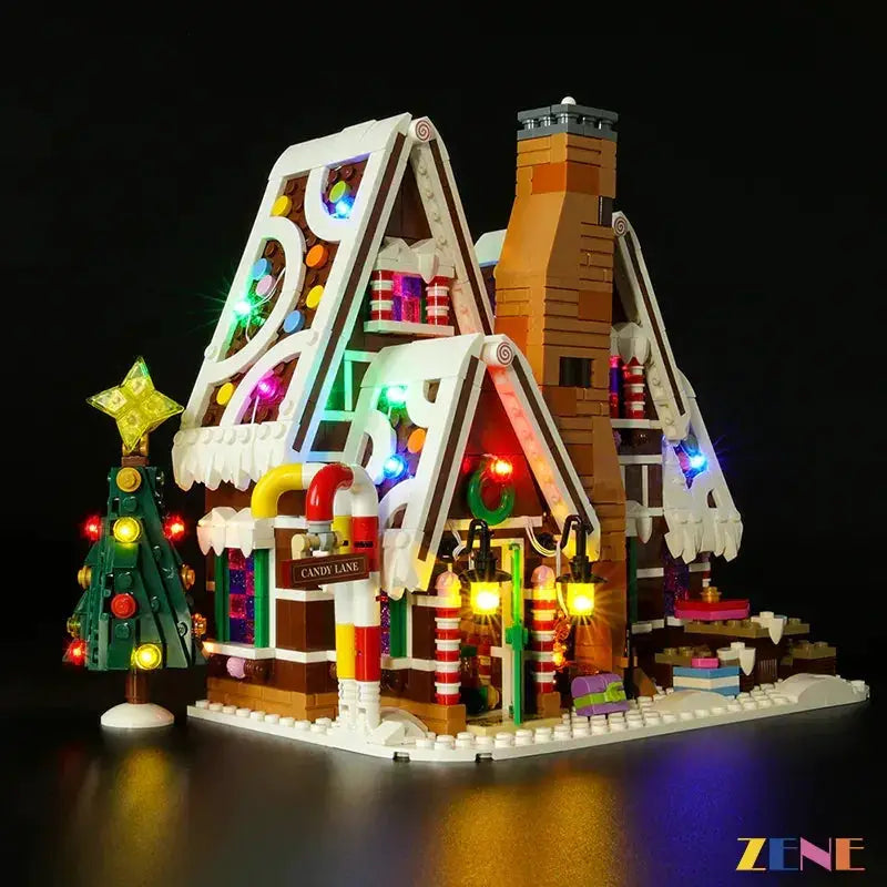 MOC LEGO Gingerbread House 10267 Light Kit With Warm Illumination - ToylandEU