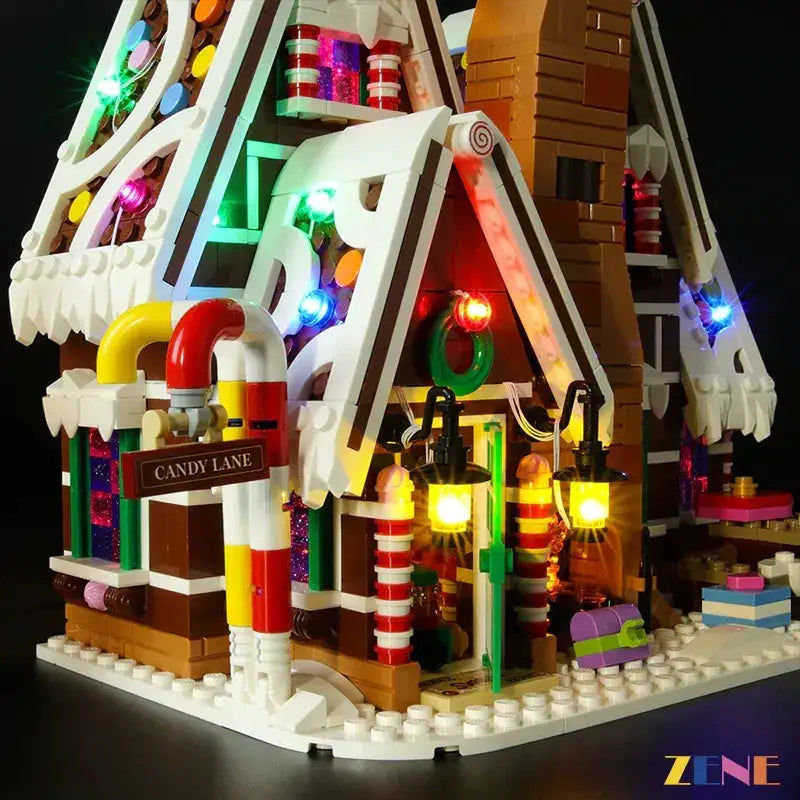 MOC LEGO Gingerbread House 10267 Light Kit With Warm Illumination - ToylandEU