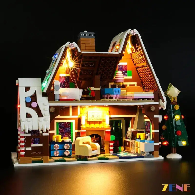 MOC LEGO Gingerbread House 10267 Light Kit With Warm Illumination - ToylandEU